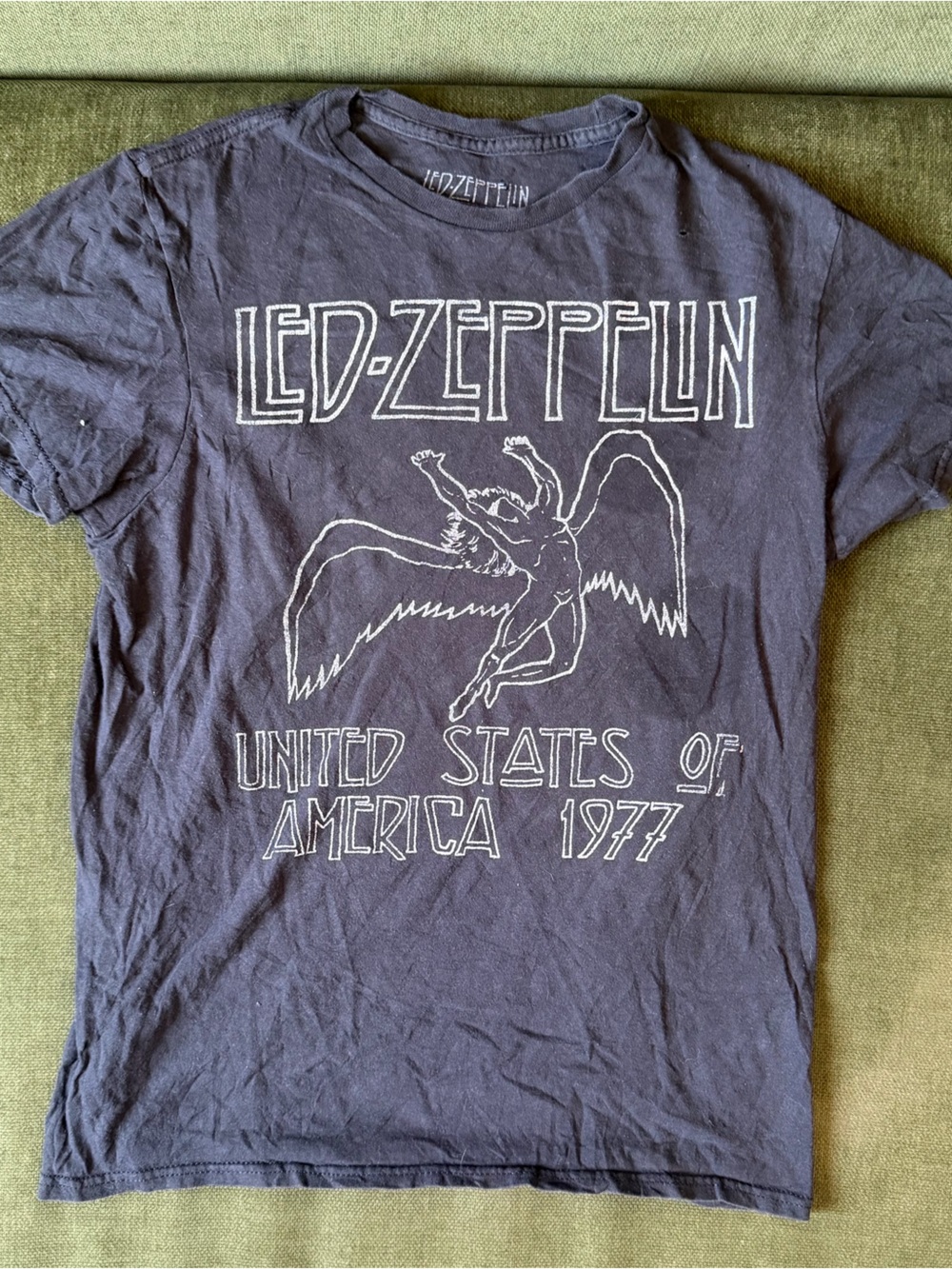 Led Zeppelin Short Sleeve Graphic Tee in Black